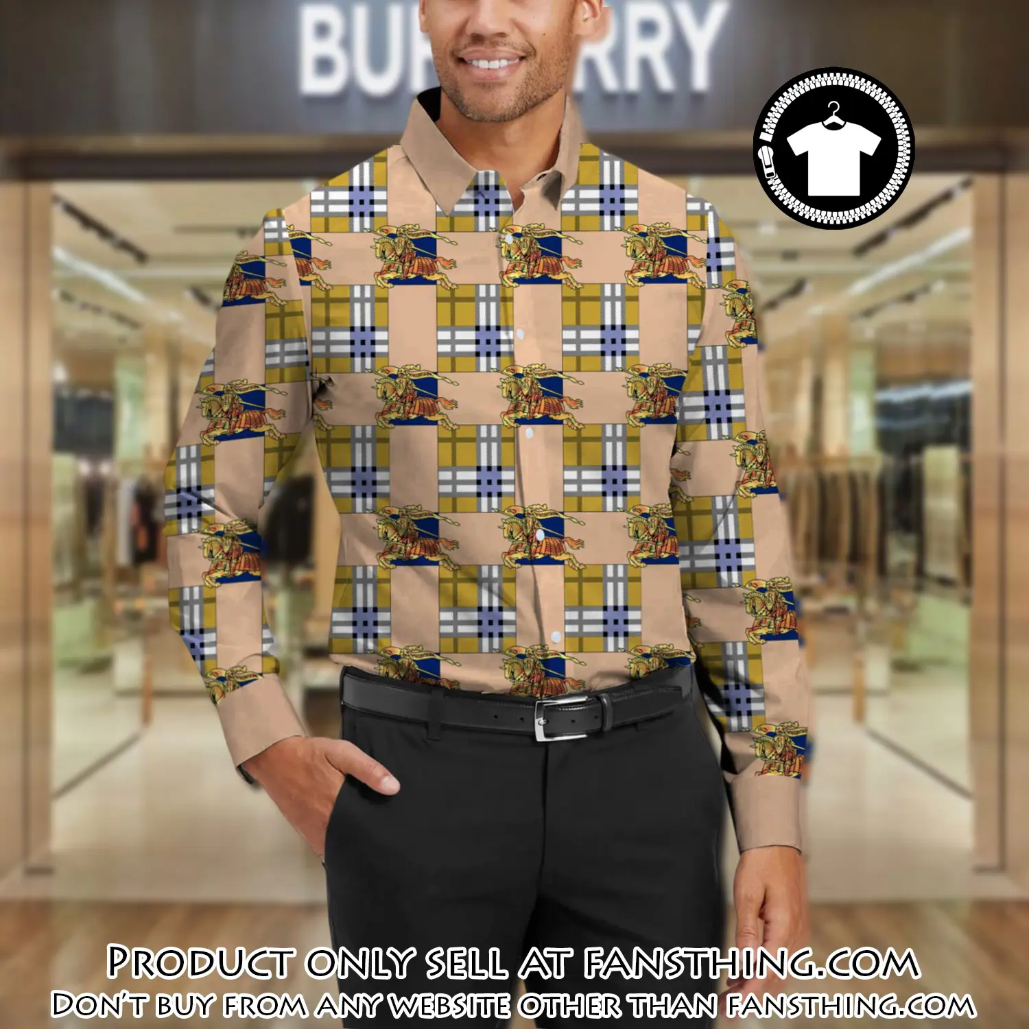 Burberry long sleeves button down shirt for elegant men lsb1012 fst0459081